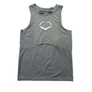 EvoShield Chest Guard Crew Neck Shirt Sleeveless Youth Boy's Size Large Gray